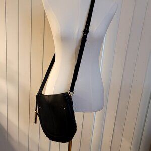 Vince Camuto Black Leather Crossbody Purse